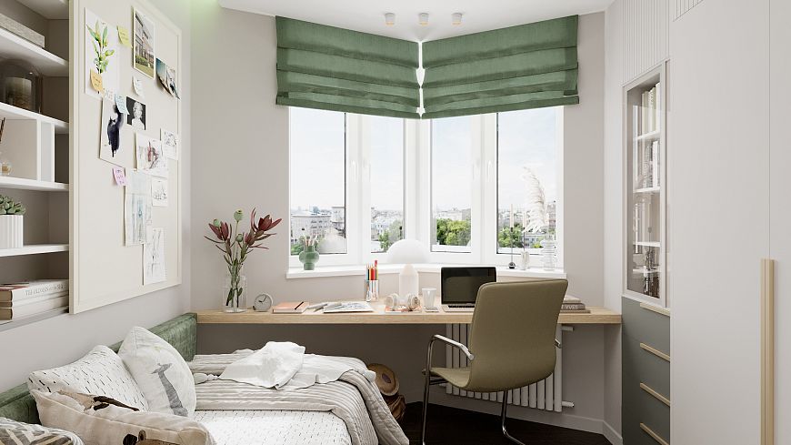 Рабочий стол у окна