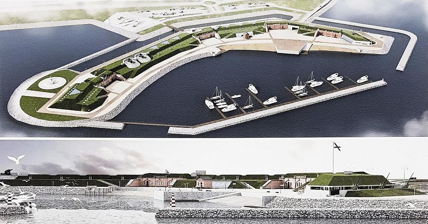 Форт Батарея Северная 7, город Кронштадт. Архитекторы Денис Ридер, Майя Ридер, Дмитрий Потаралов, Арина Жильцова