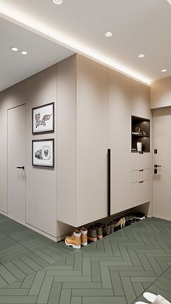 Компактный шкаф в прихожей