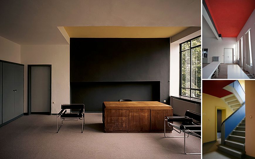 Кабинет Вальтера Гропиуса. Дессау, 19251926г.г.
Интерьеры Школы Баухауз в Дессау